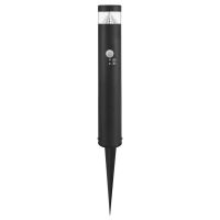 3W LED PIR Sensor Bollard Outdoor Garden Spike Light Black Stainless Steel 6500K IP54 ZLCA06
