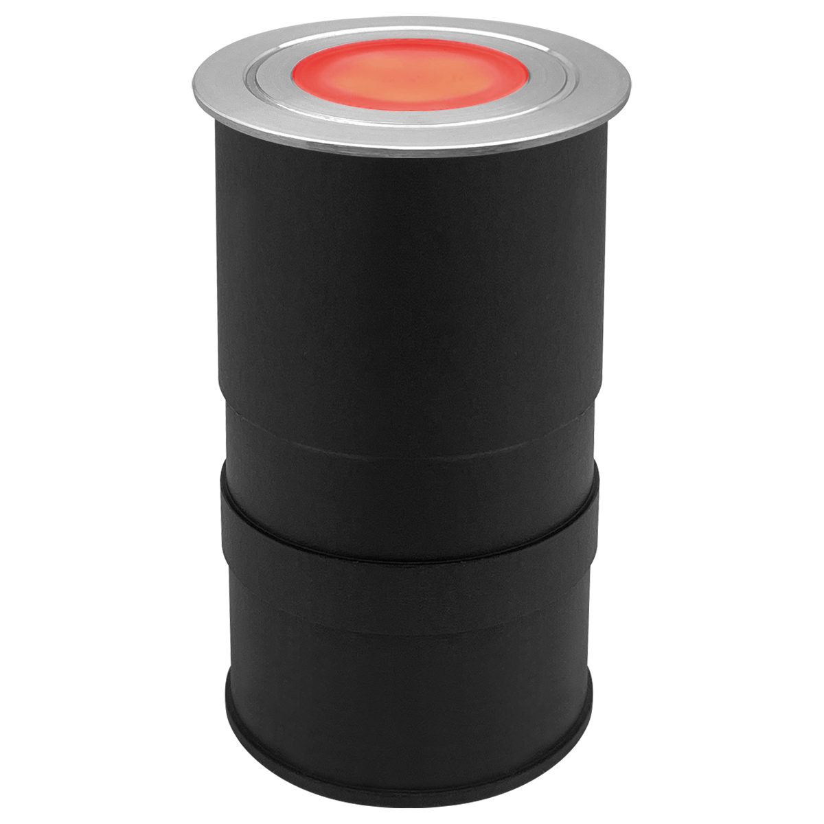 1.5W LED Ground Light Brushed Chrome IP67 Red GL14R