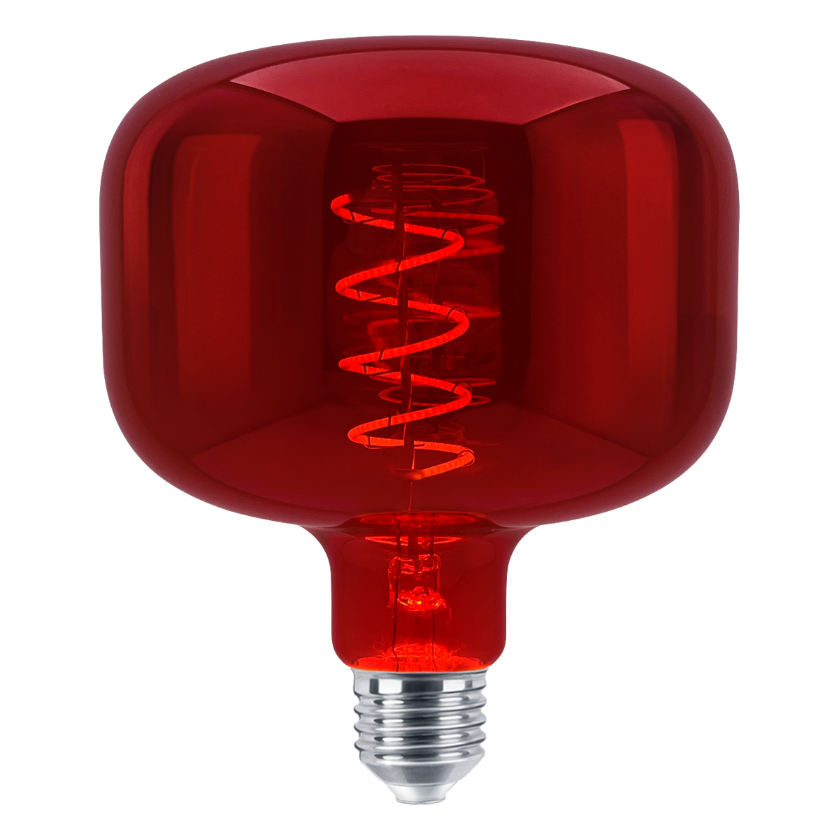 4w Coil LED Filament Light Bulb E27 Red Mirror Glass Decorative Lamp REDCYL